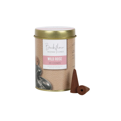 6 Tins of Elements Wild Rose Jumbo Backflow Cones