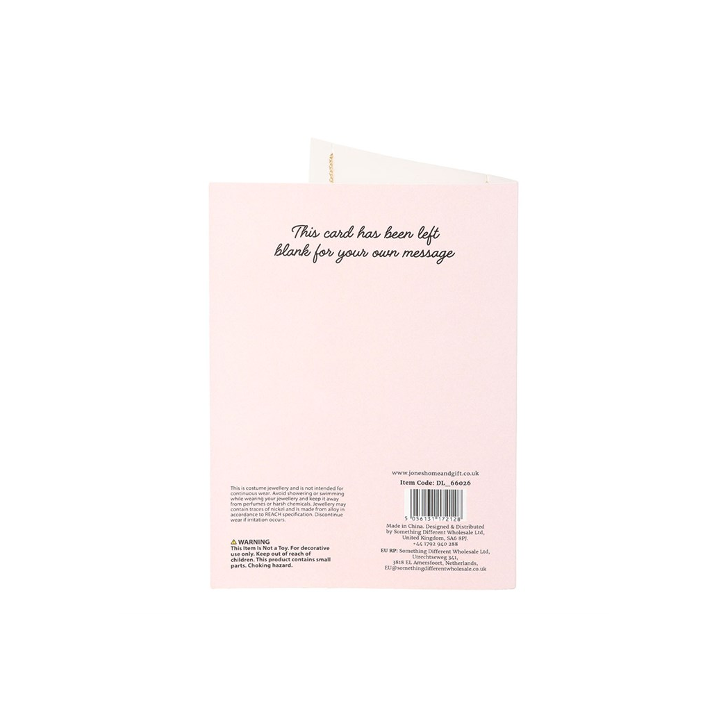 Love Letter Locket Necklace on Greeting Card
