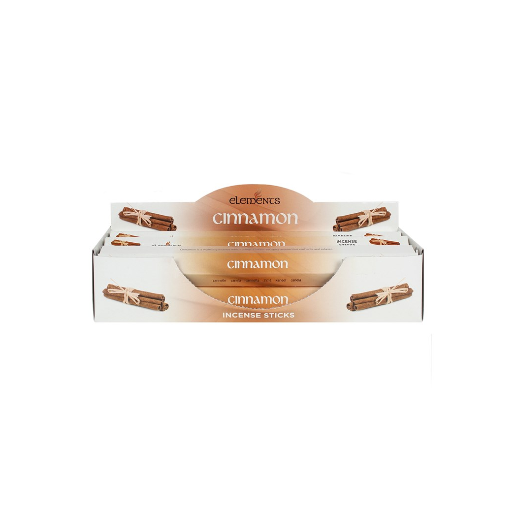 Set of 6 Packets of Elements Cinnamon Incense Sticks