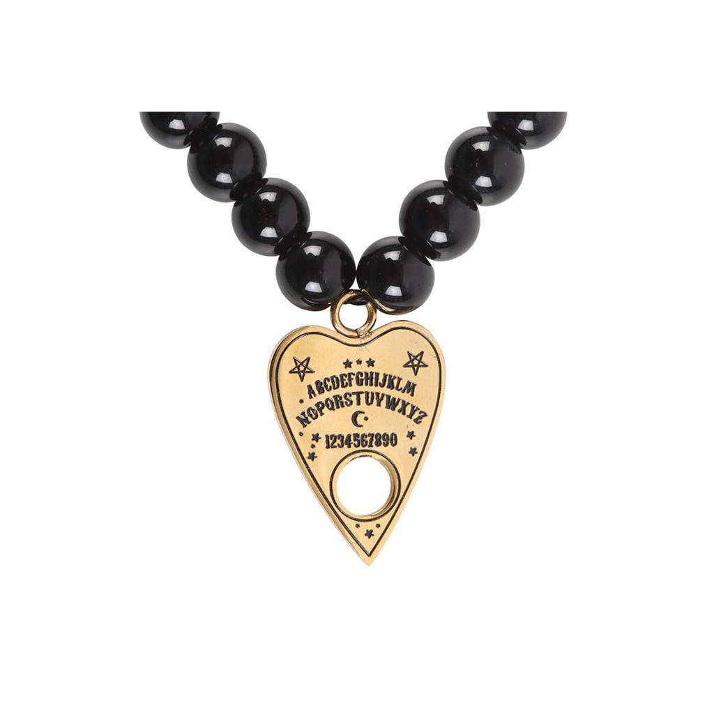 Talking Board Planchette Beaded Charm Bracelet