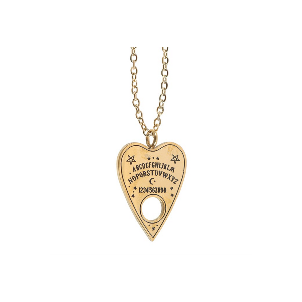 Talking Board Planchette Necklace Greeting Card