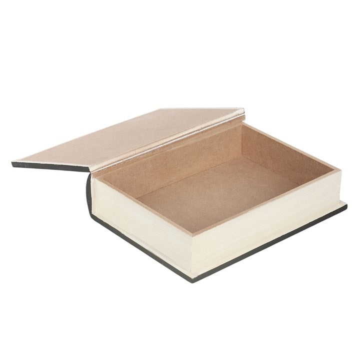 Black Cat Magick Book of Spells Shaped Storage Box