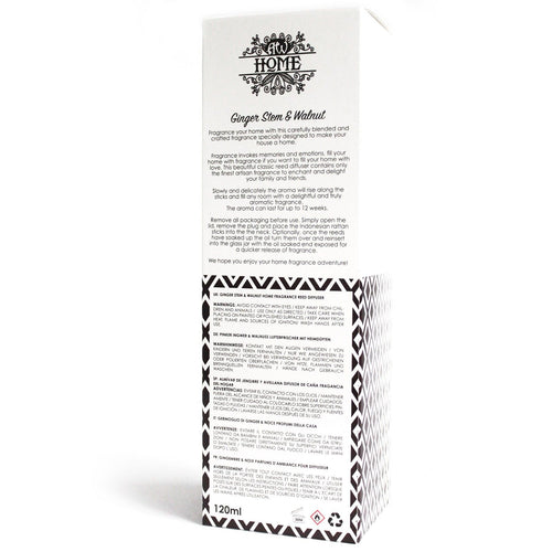 120ml Reed Diffuser - Ginger Stem & Walnut