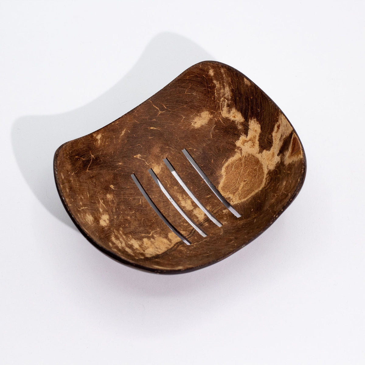 Natural Coconut Soap Dish - Oblong - 11cm