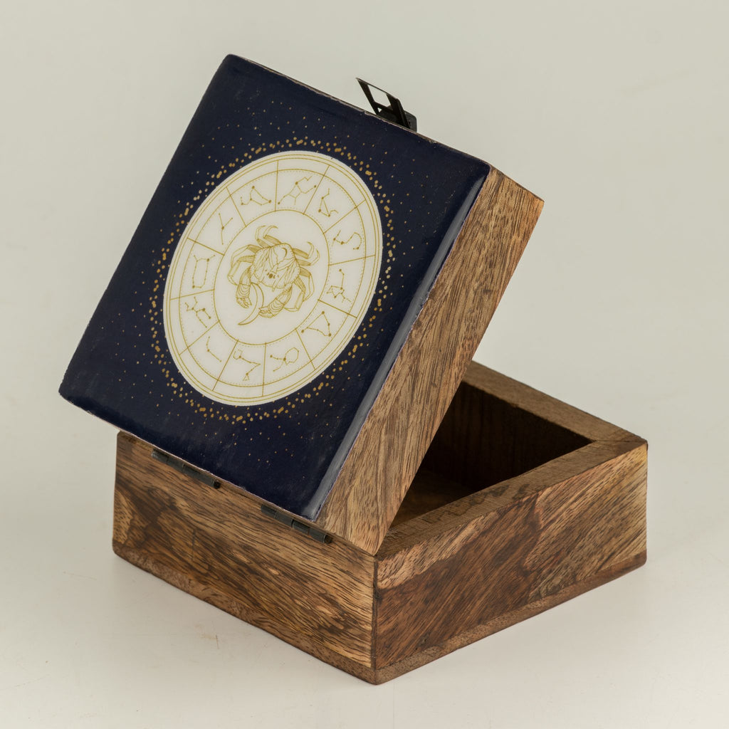 Small Enamelled Box -  Cancer