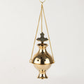 Hanging Brass Incense Burner - Cross