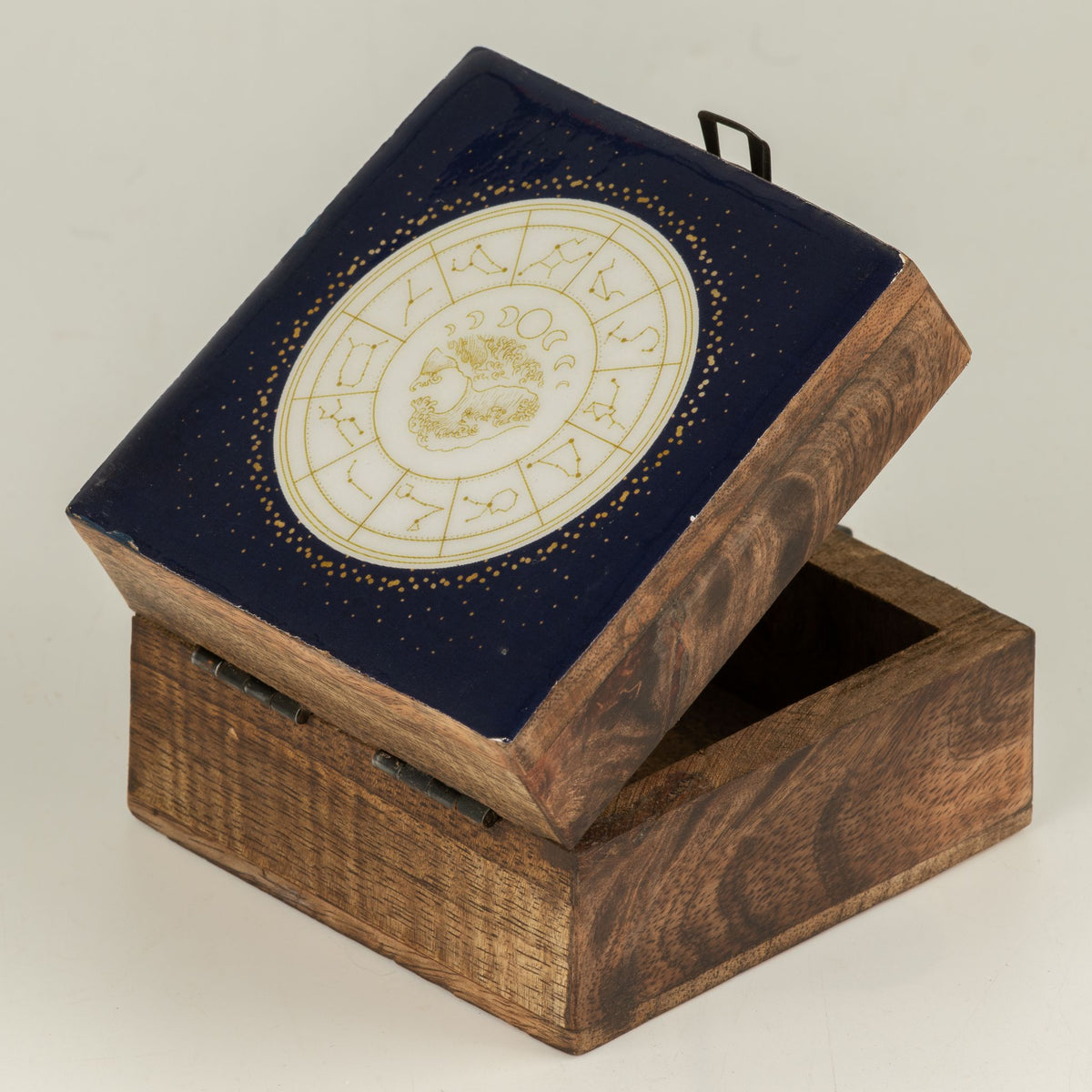 Small Enamelled Box -  Aquarius