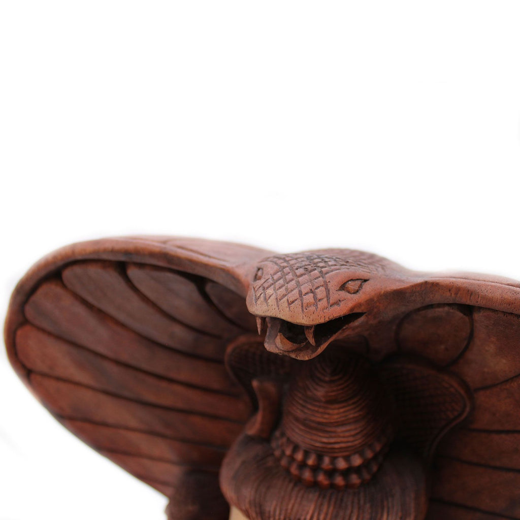 Hand Carved Buddha Statue - Shiva with Cobra - 50cm
