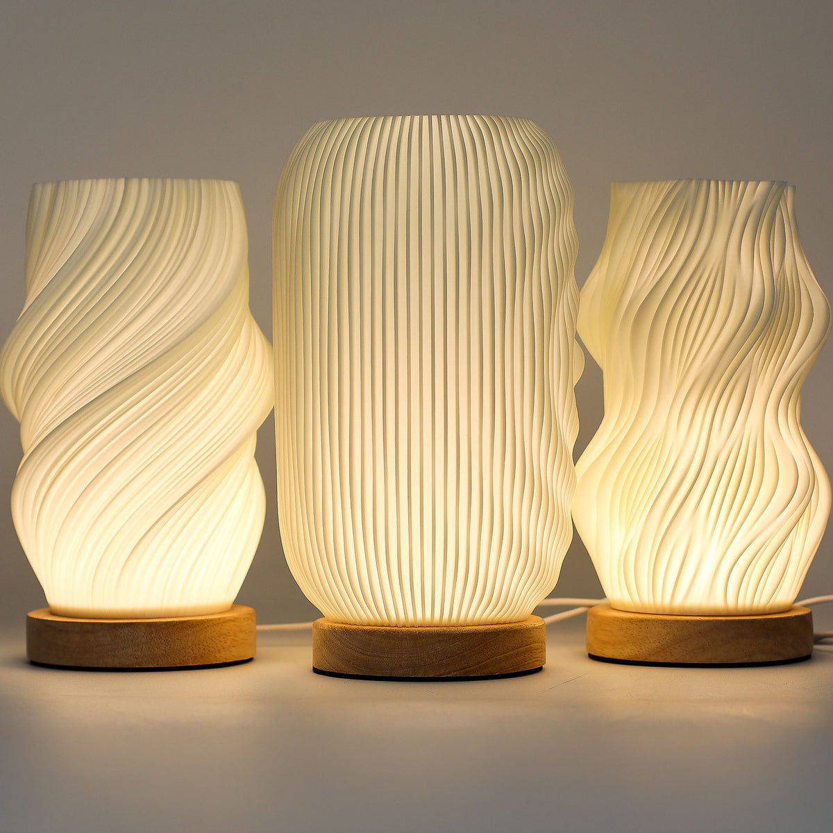 New Wave Lamp - USB - 3 settings - Modern Twisted