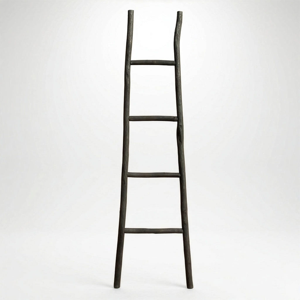 Large Kemu Wood Ladder - 1.5m - Black - Japan Style