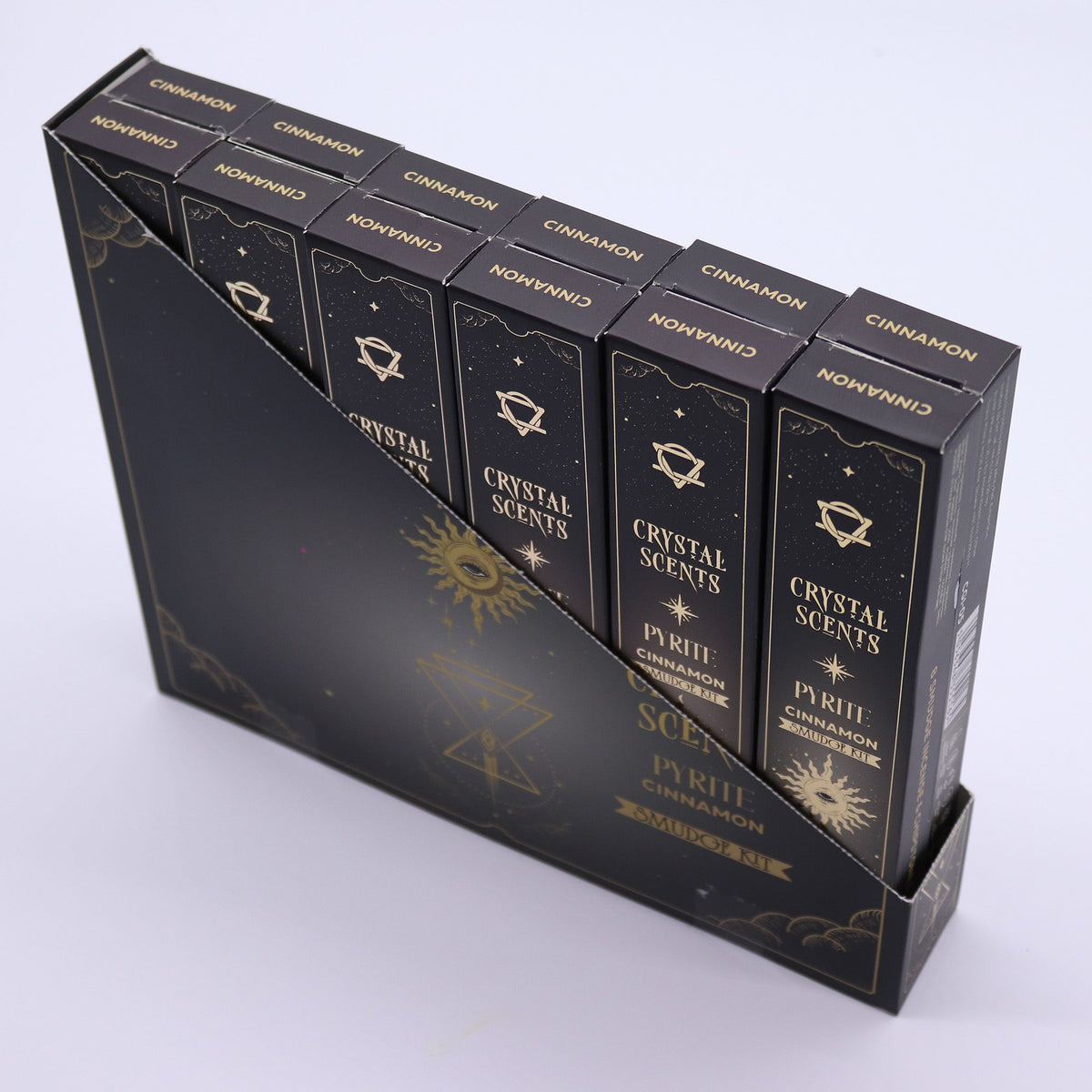 Pyrite Crystal Scents Smudge Incense - Cinnamon