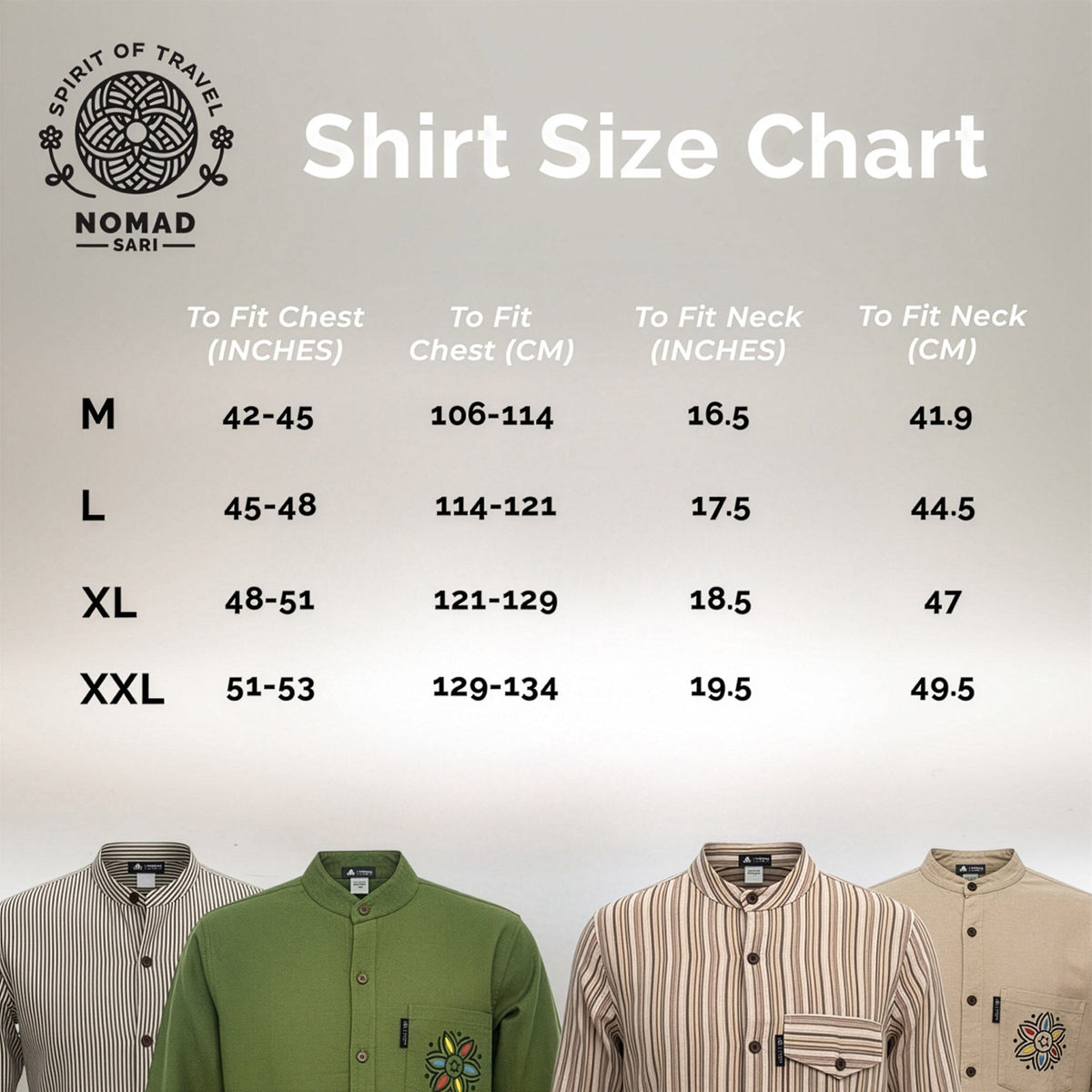 Nomad Sari Grandad Shirt - Brown Beige - XL