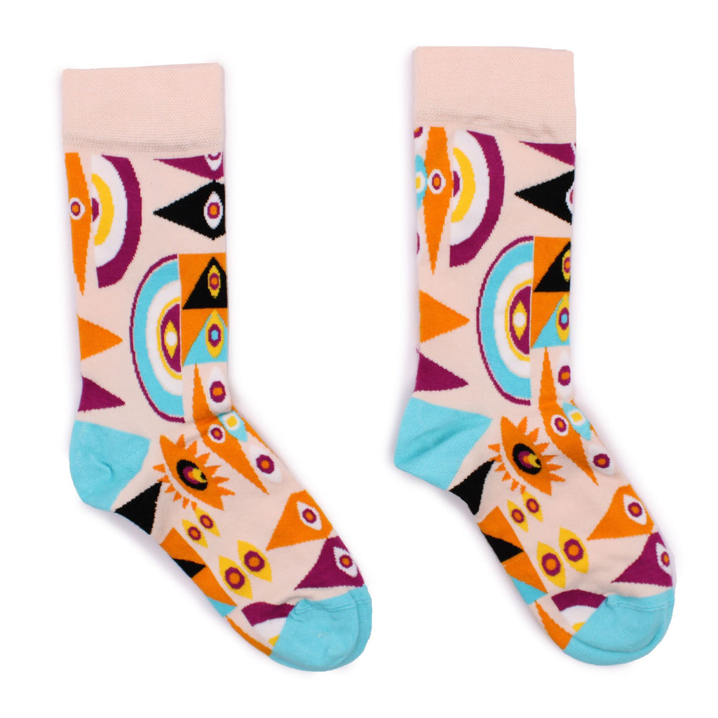 Hop Hare Bamboo Socks (36-40) - Psychedelic Evil Eye