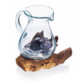 Molten Glass on Wood- Water Jug