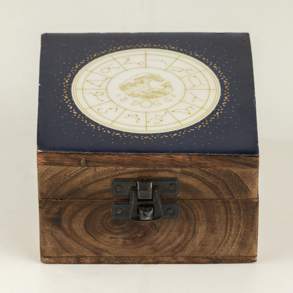 Small Enamelled Box -  Aquarius