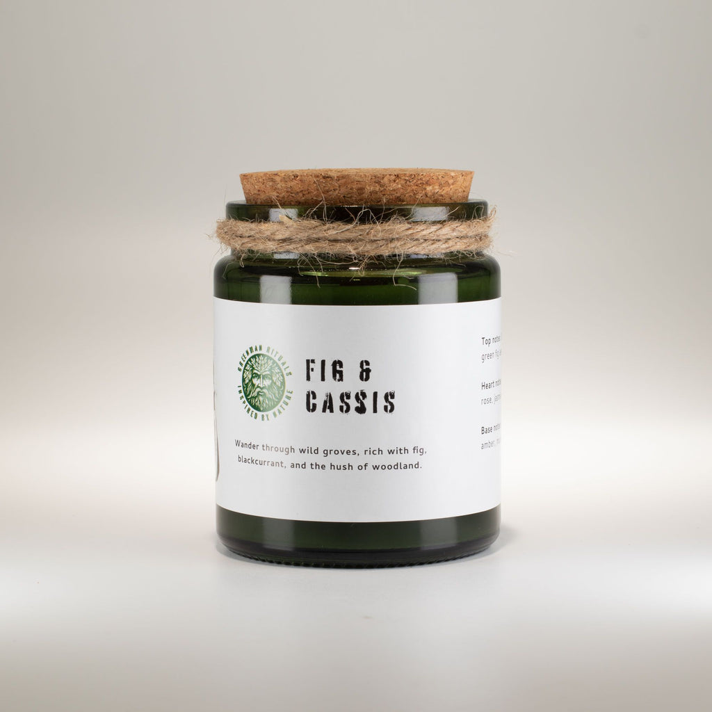 Greenman Woodwick Soy Candle - Crushed Fig & Cassis