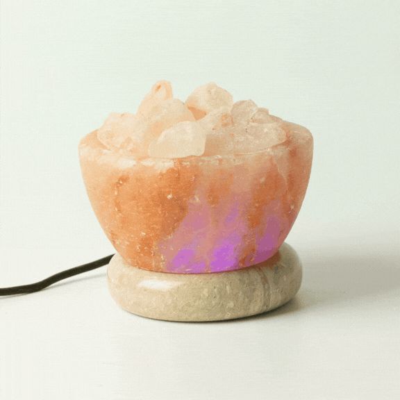 USB Fire Bowl Himalayan Salt Lamp (Multi)