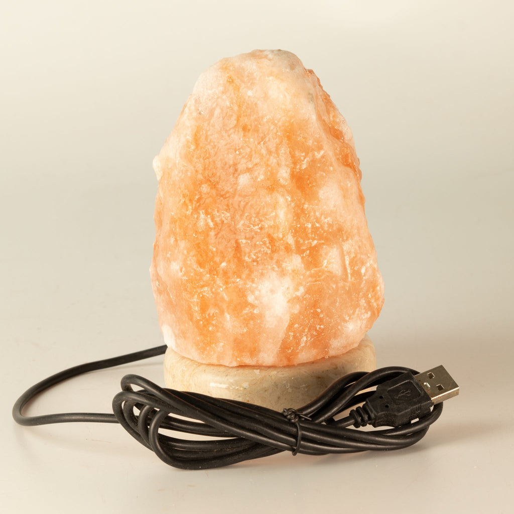 Quality USB Natural Salt Lamp - 11.5 cm (multicolored light)