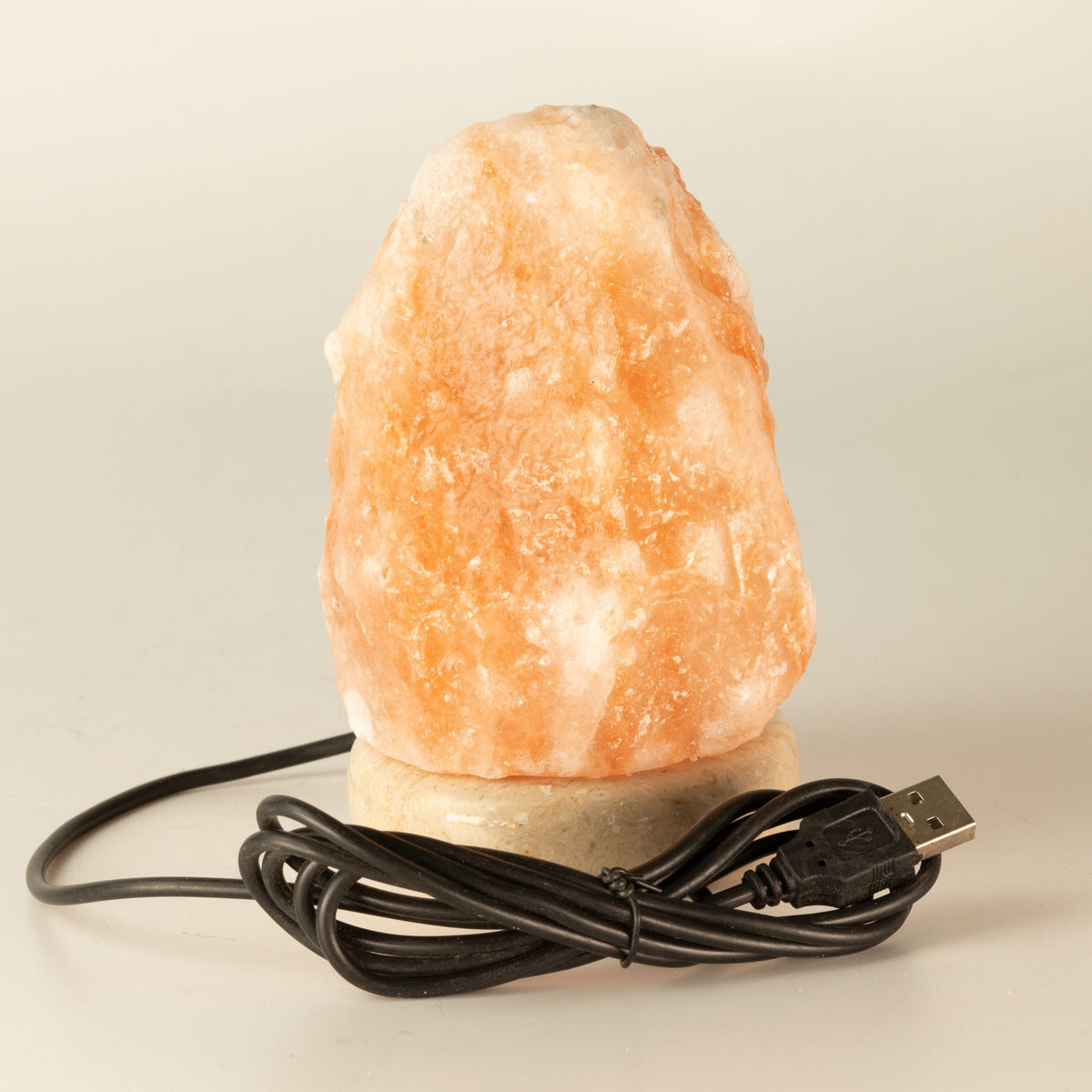 Quality USB Natural Salt Lamp - 11.5 cm (multicolored light)