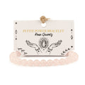 Petite Power Bracelet (17cmx6mm) - Rose Quartz