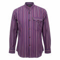 Nomad Sari Grandad Shirt - Black Purple - XL