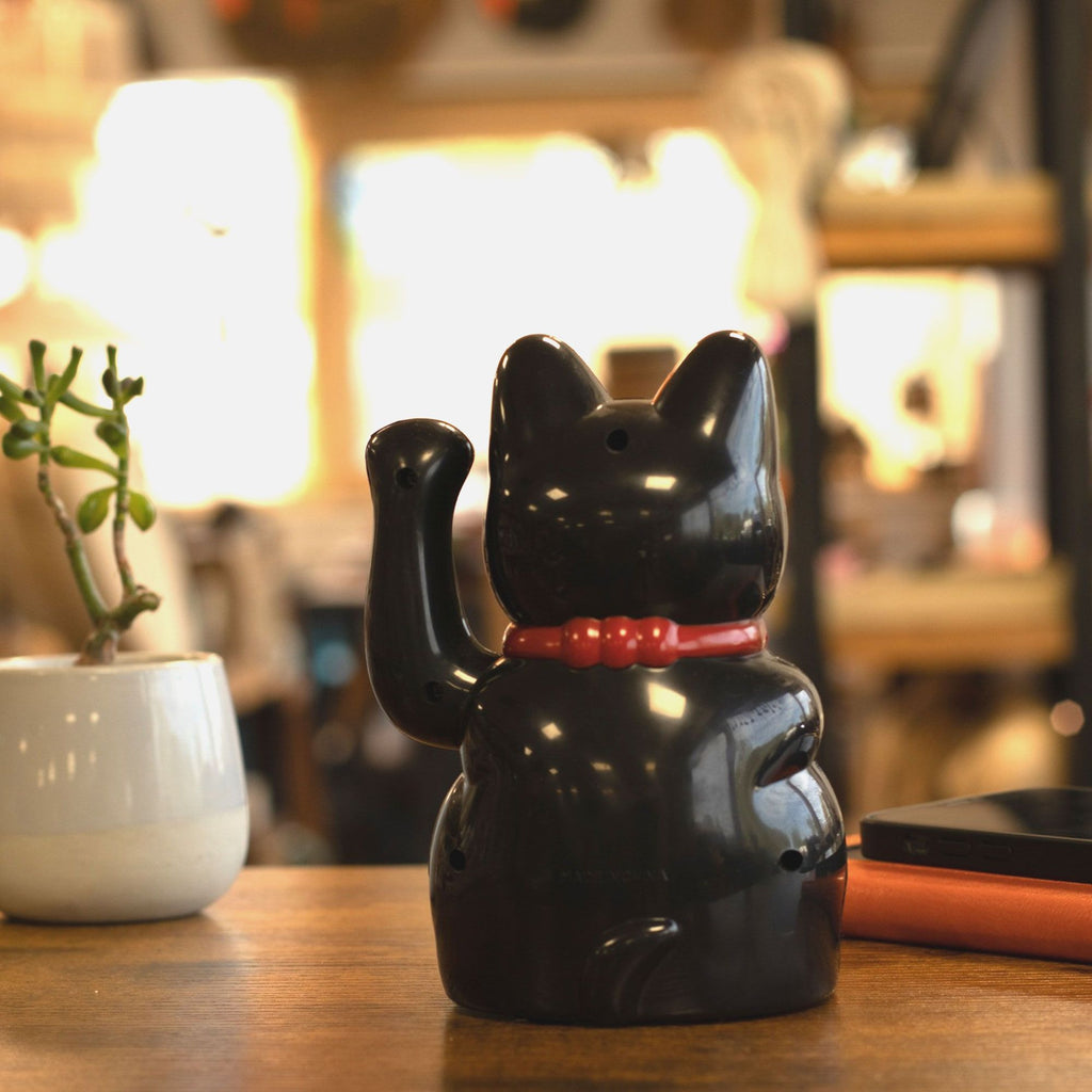 Black Money Cat - 15cm