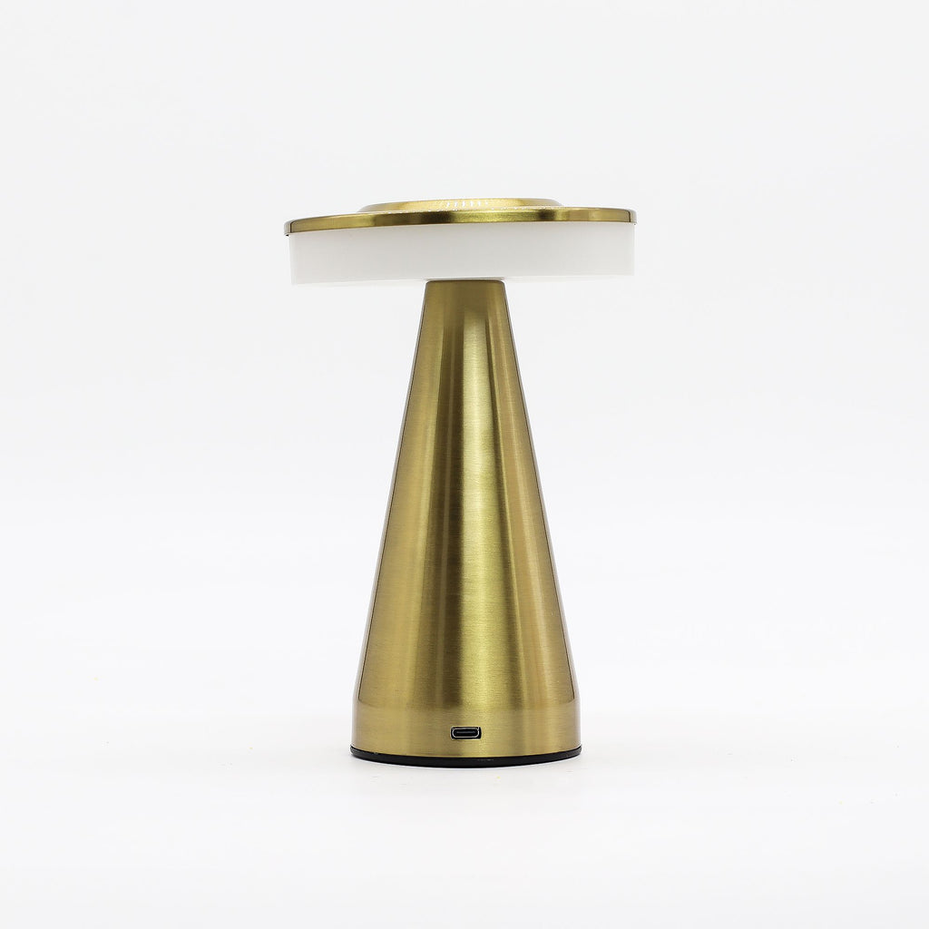Touch Lamp - Tall Stem Bronze/Gold - USB (C) - Rechargeable  (400 Watt)