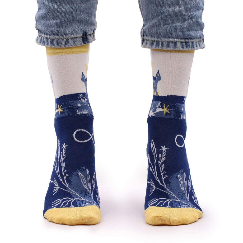 Hop Hare Bamboo Socks (36-40) - Midnight Cat