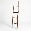 Large Kemu Wood Ladder - 1.5m - Chocolate - Japan Style