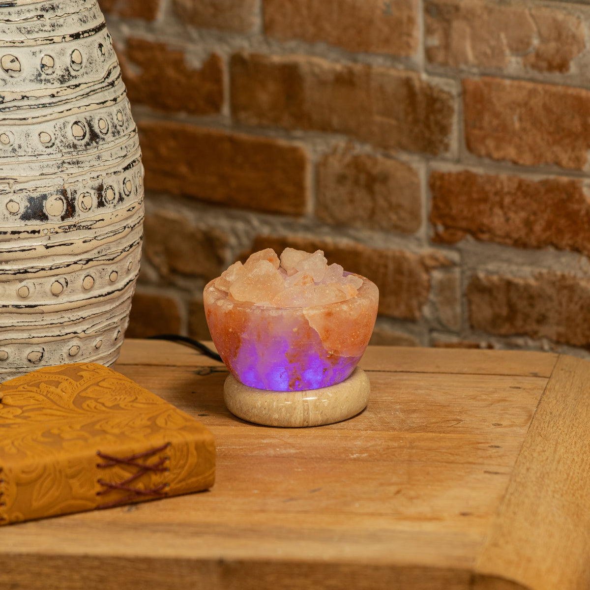 USB Fire Bowl Himalayan Salt Lamp (Multi)