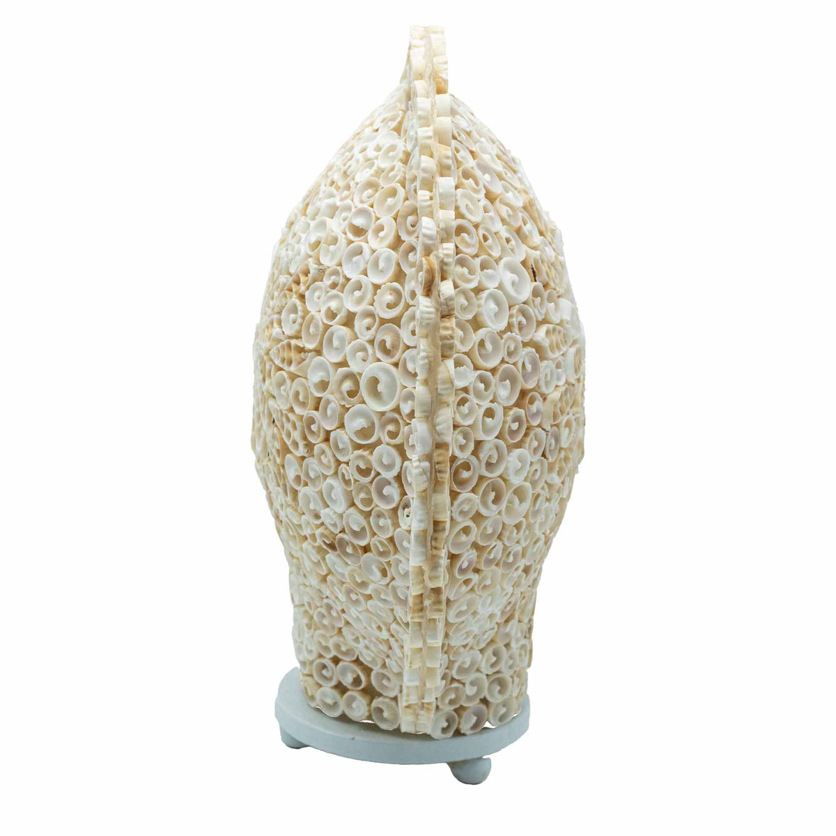 Boho Sea Shell Lamp - Cut Art Shell Large Round - 30cm