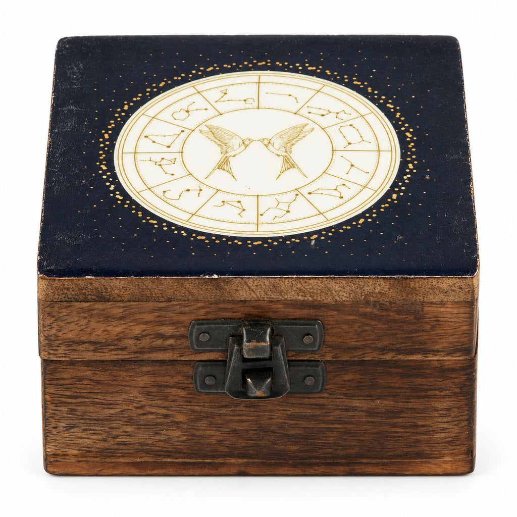 Small Enamelled Box -  Gemini
