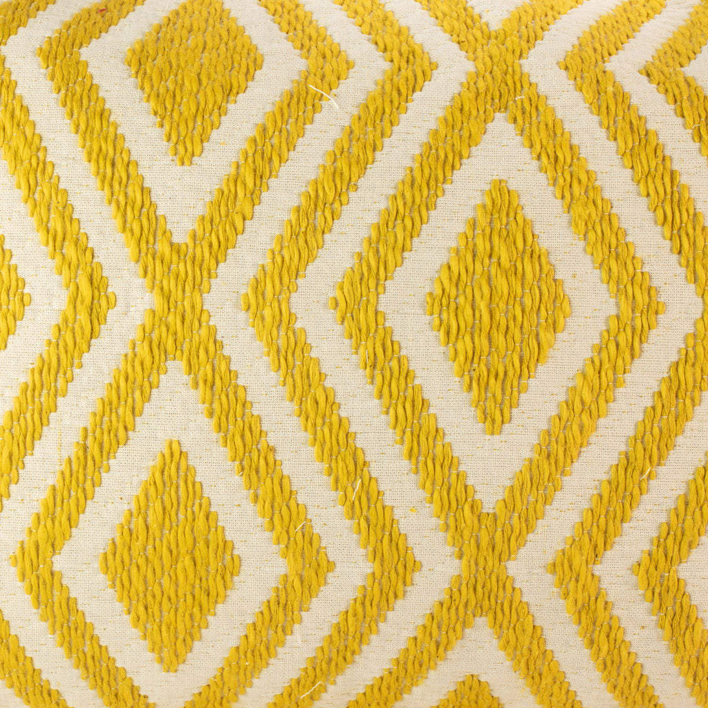 Classic Cushion Cover - Mustard Diamonds- 30x50cm - Lumber Style