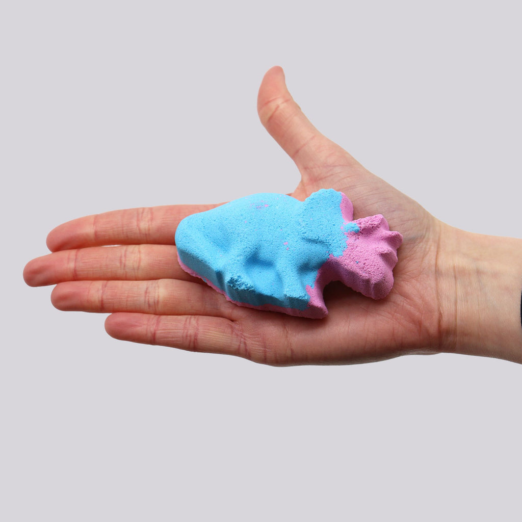 Dinosaur Bathbomb 80g - Blueberry