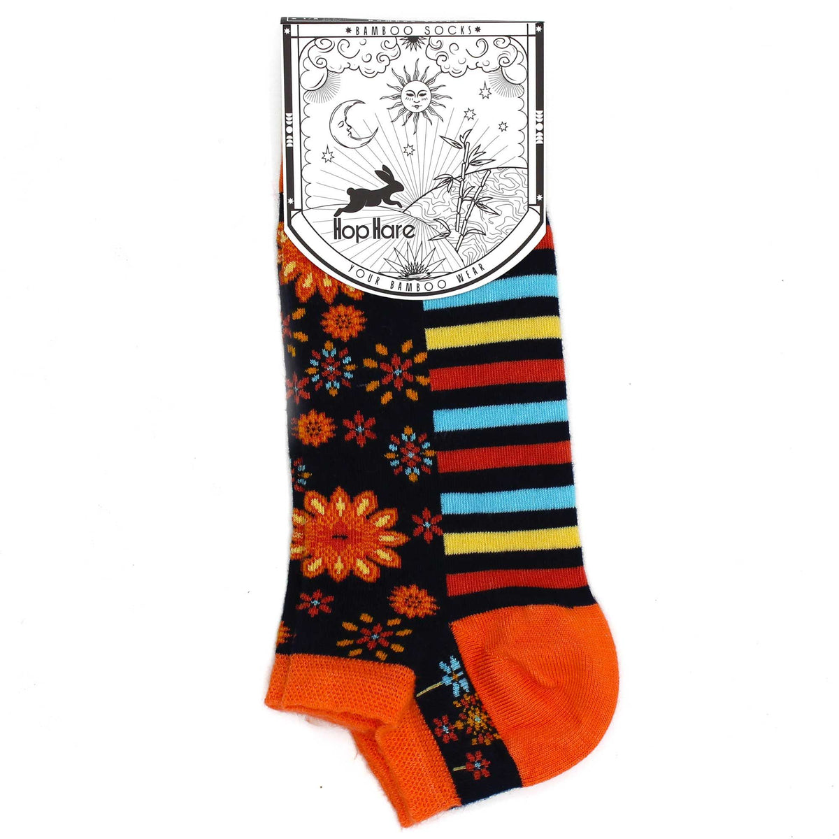 S/M Hop Hare Bamboo Socks Low (36-40) - Mandala Flowers