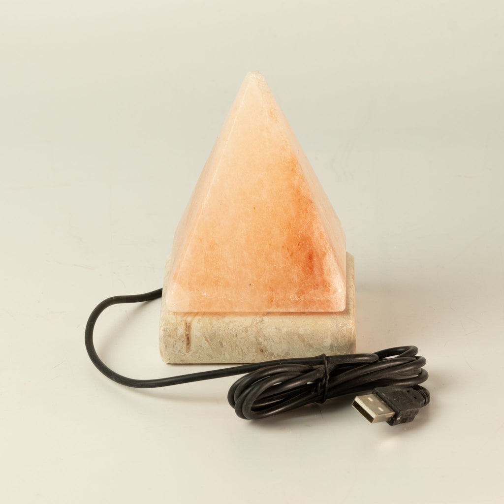 USB Pyramid Salt Lamp - 9 cm (multicolored light)