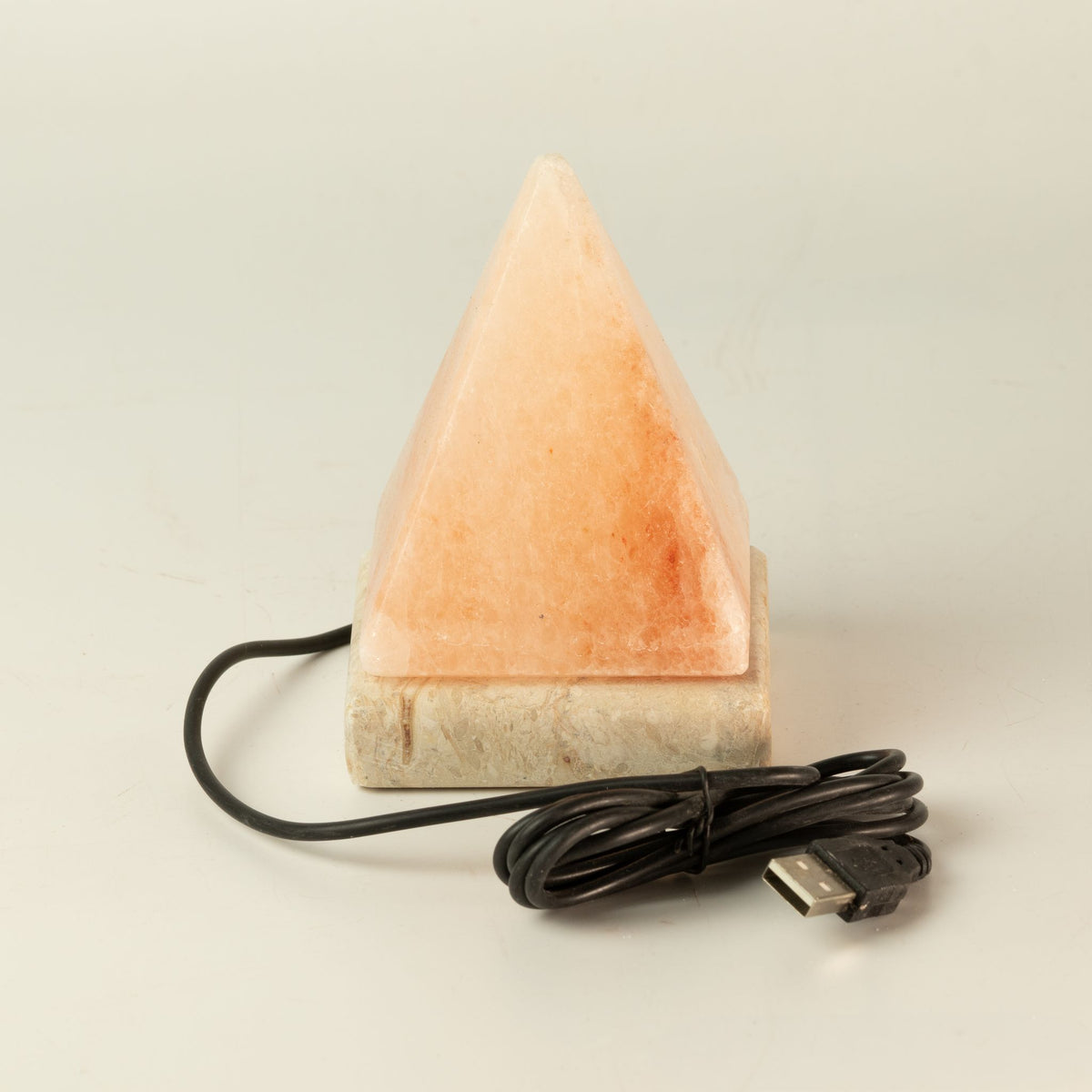 USB Pyramid Salt Lamp - 9 cm (multicolored light)