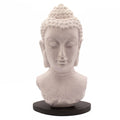 Buddha Bust Lamp Lavender Crackle - Oval Stand