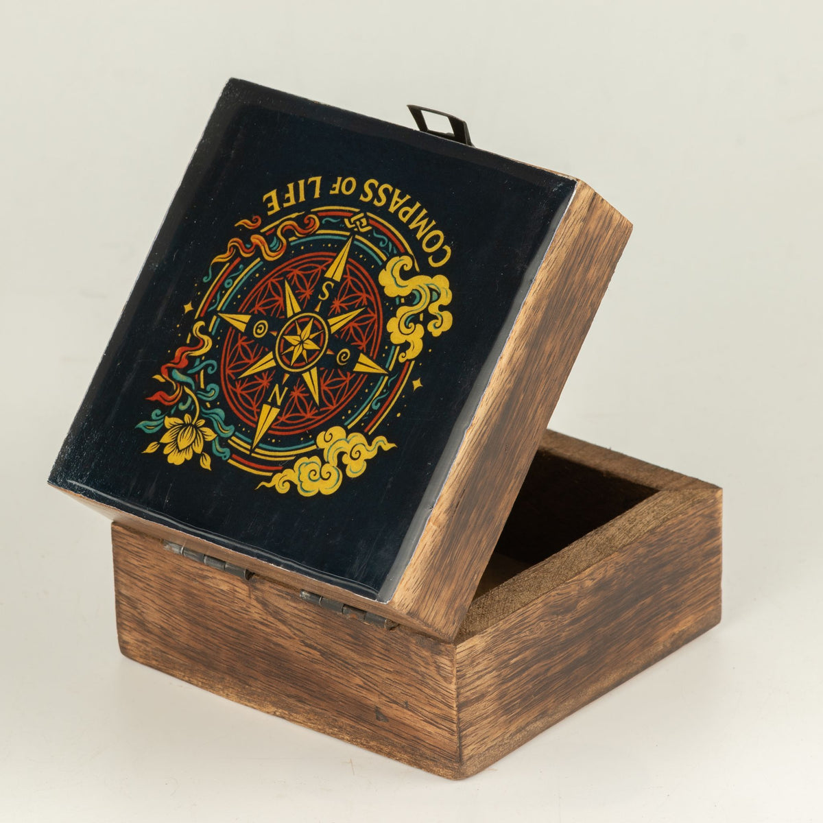 Small Enamelled Box -  Compass of Life