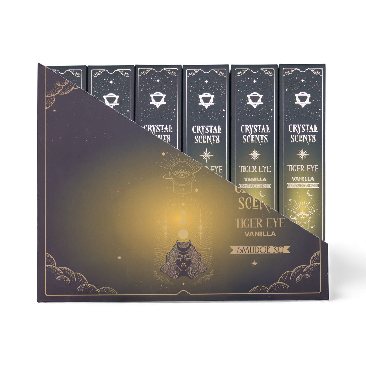 Tiger Eye Crystal Scents Smudge Incense - Vanilla