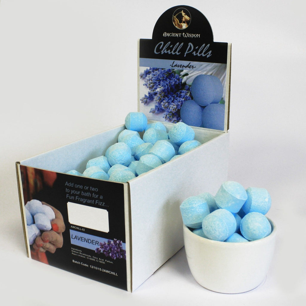 Lavender Mini Bath Bombs, 1.3kg Box of Chill Pills