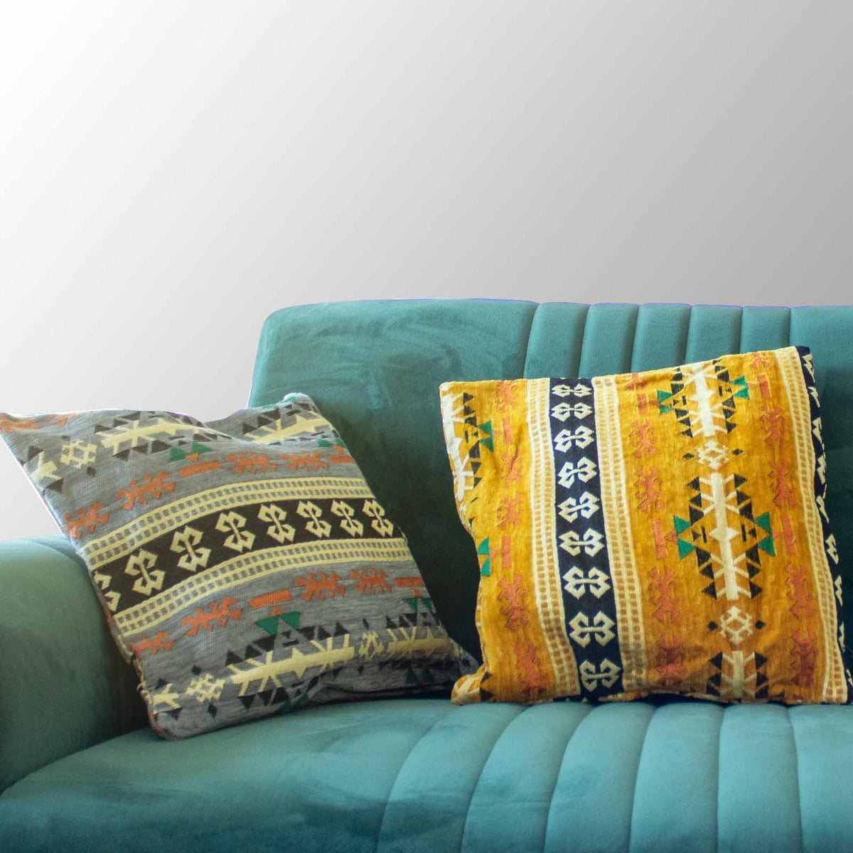 Kilim Cushion Cover - Charcoal