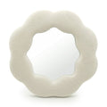 Soft Squiggly Mirror – Flower – Stone (25.4x25.4x2.3cm)