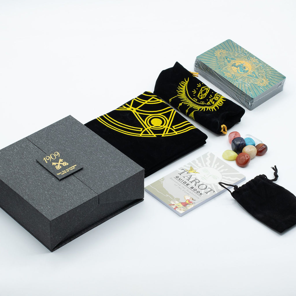 Gold & Turqoice Foil Tarot Card -  Gift Set