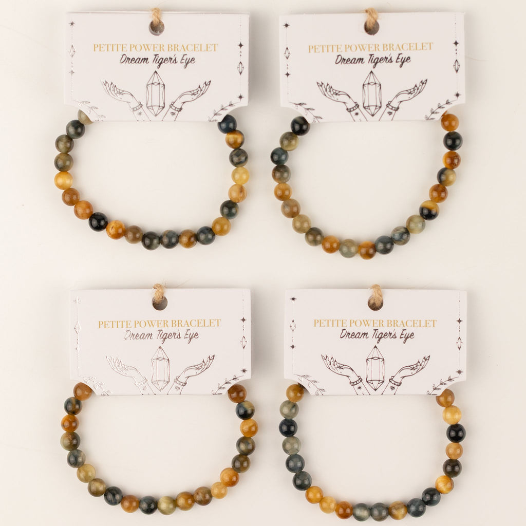 Petite Power Bracelet (17cmx6mm) - Dream Tigereye