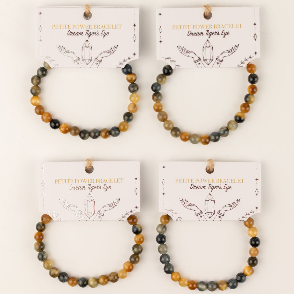 Petite Power Bracelet (17cmx6mm) - Dream Tigereye