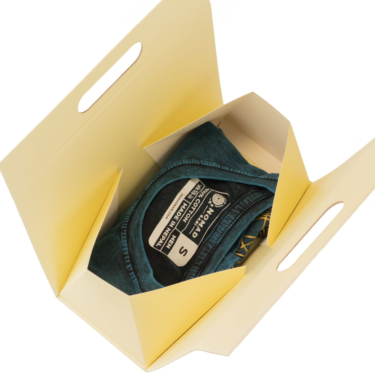 Flat Pack Gift Box - Hand Box  (20x10x20cm) - Ivory