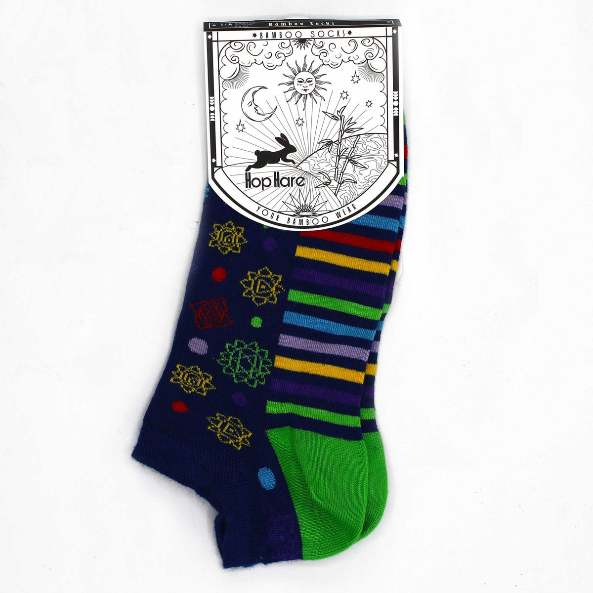 S/M Hop Hare Bamboo Socks Low (36-40) - 7 Chakra