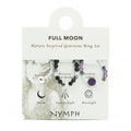 Nymph Spirit Gemstone Ring Set - Full Moon