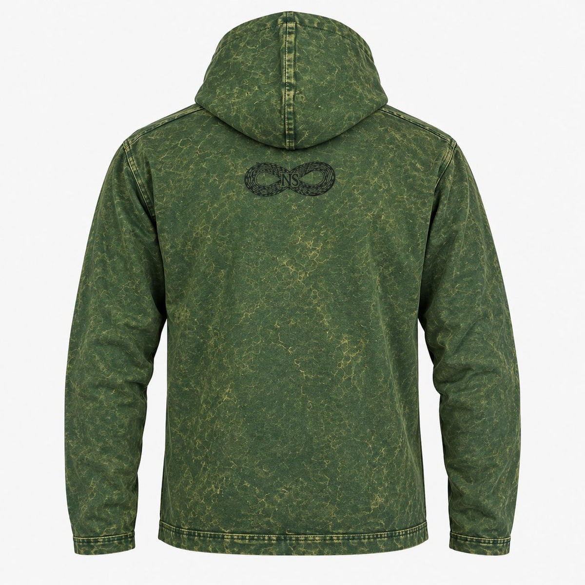 XLarge Stone Washed Hoody Shirt Kangaroo Pocket - Vintage Teal